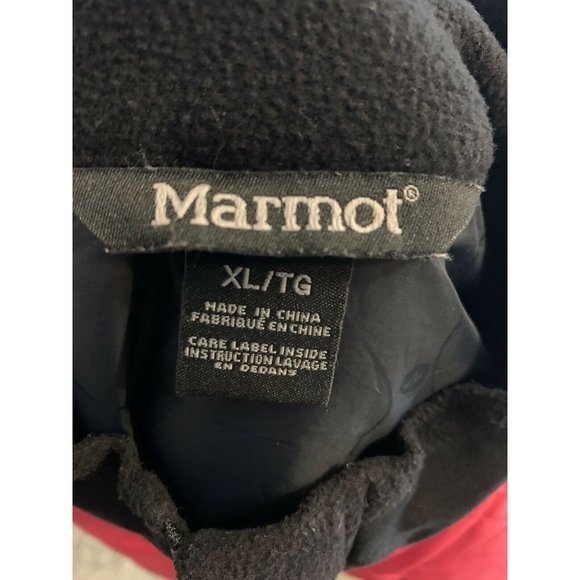 Marmot Womens Bright Pink & Black Polartec Fleece Light Puffer Jacket XL - Picture 5 of 5